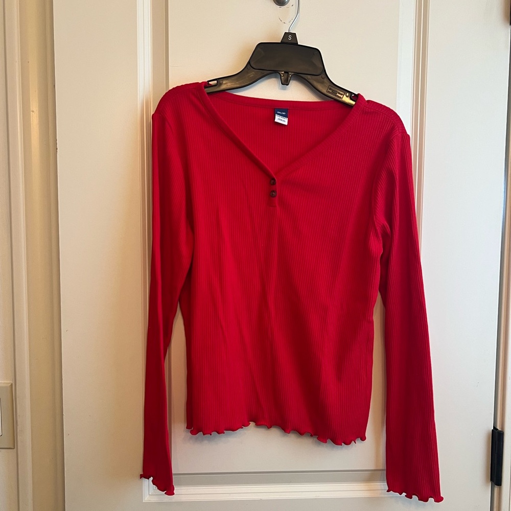 Old Navy Red Long Sleeve